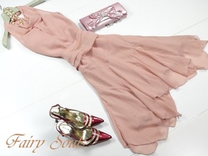 ★送料無料★9号（M)☆パラビオンフォ－マルアシンメトリ－パ－ティ－ドレス(OPN5557)