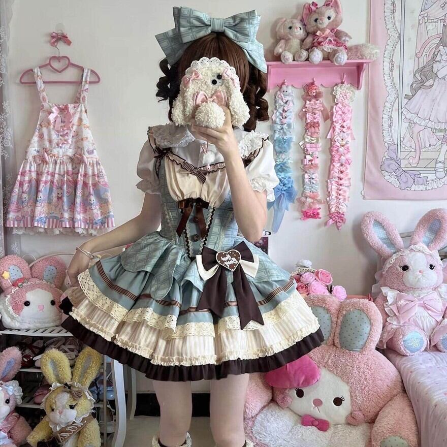 ロリータファッション 甘ロリミントチョコワンピース | ロリィタ