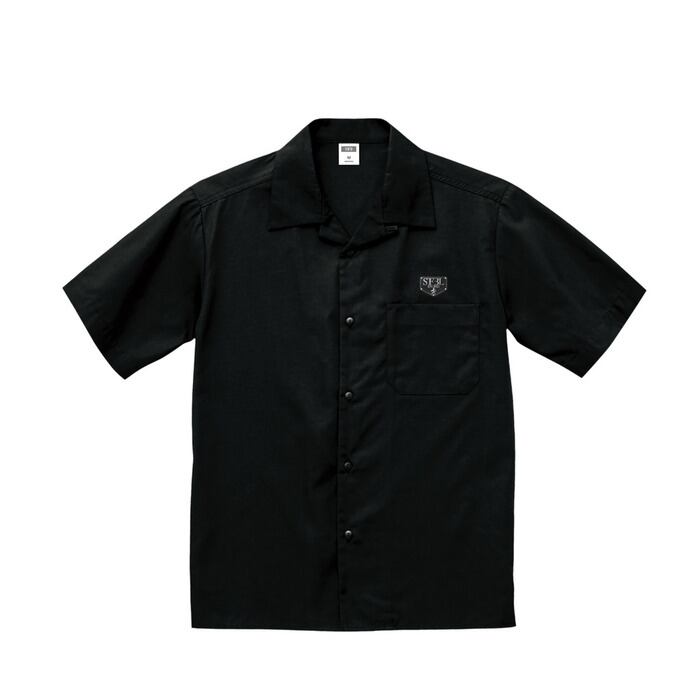 t*.様 黒 無地 ralph lauren オープンカラーシャツ 無地】Ralph Lauren ラルフローレン オープンカラーシャツ 開襟 黒