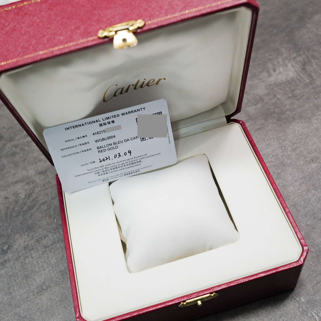 カルティエ バロンブラン PG レザー