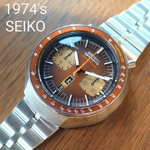 SEIKO  SPEED-TIMER  「BULLHEAD 」BROWN