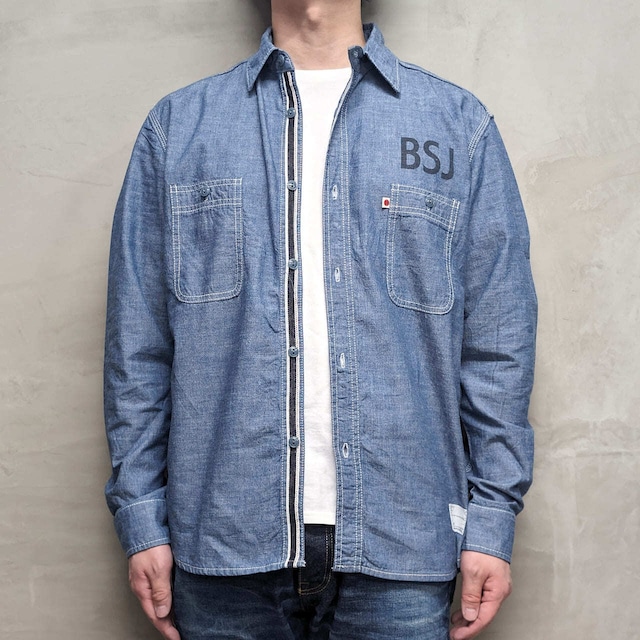 VINTAGE CHAMBRAY SHIRT "BSJ" OW