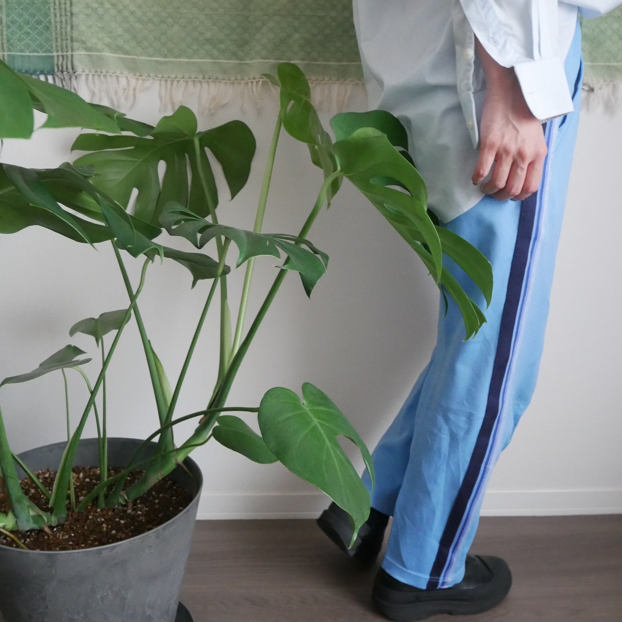 One tone track pants