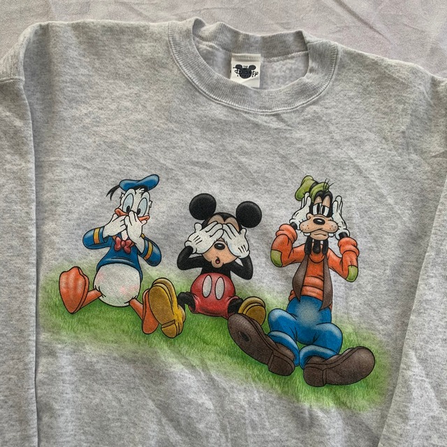 Disney ディズニー ミッキー スウェット トレーナー キャラクター 古着 90 S 古着屋 Baa