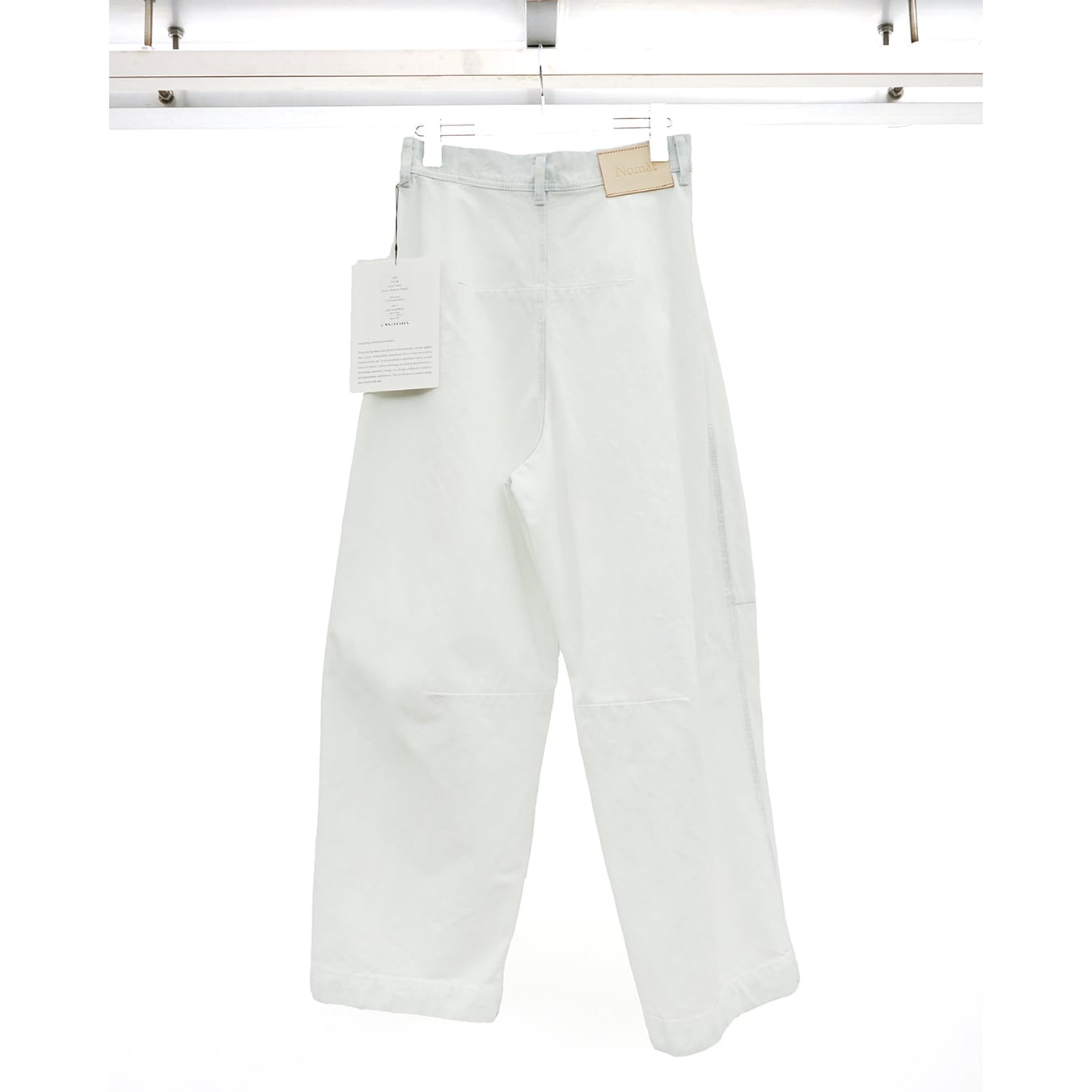 Nomàt] (ノマット) 25SS N-P-06 Curve Pants（Paint × Extreme bleach