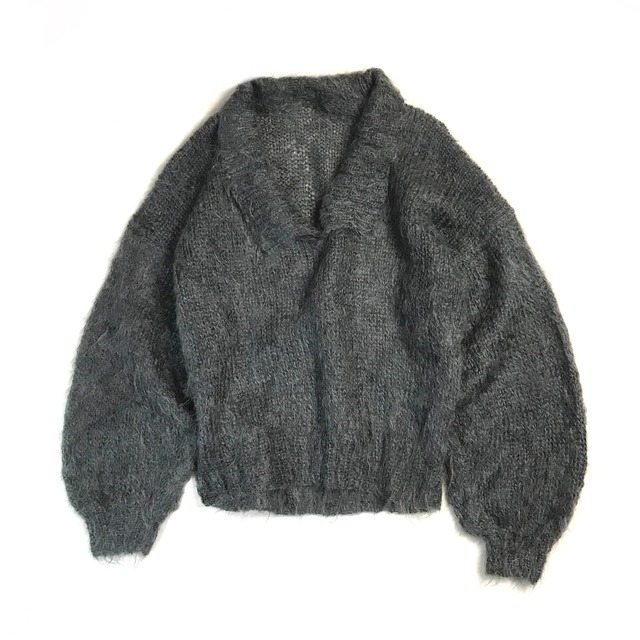 vintage mohair knit gray