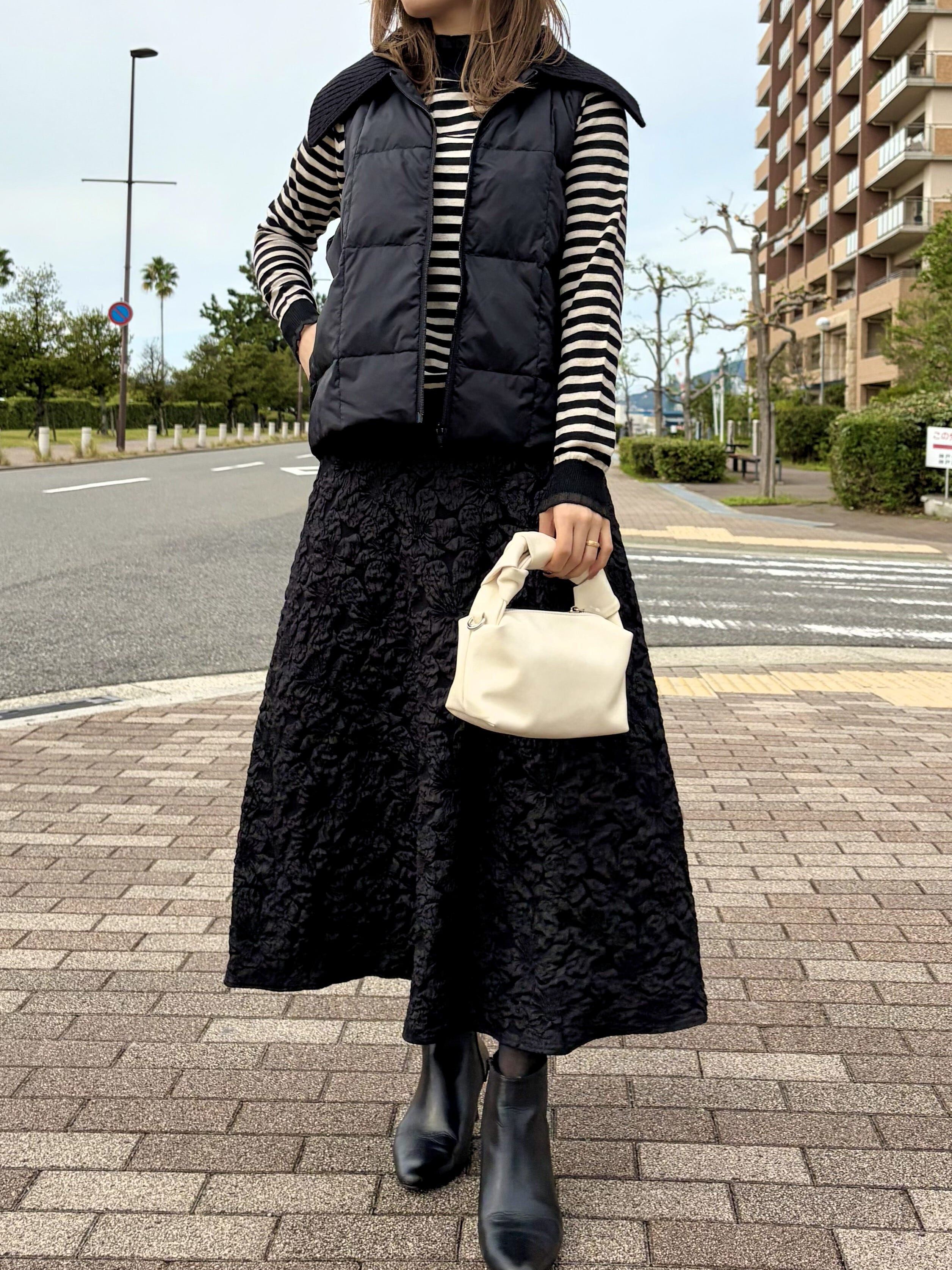 9286KT】編み立て襟付ダウンベスト(9105-57030) | 9286 Fashion Lab