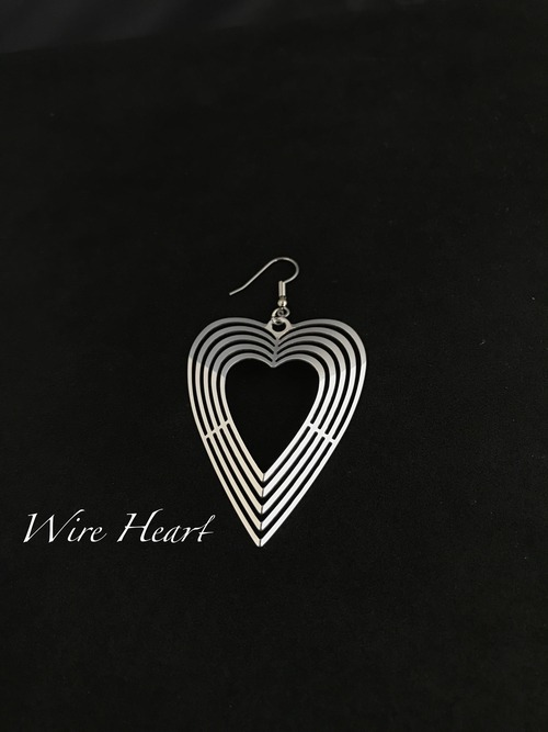 Air earrings【Wire Hart】