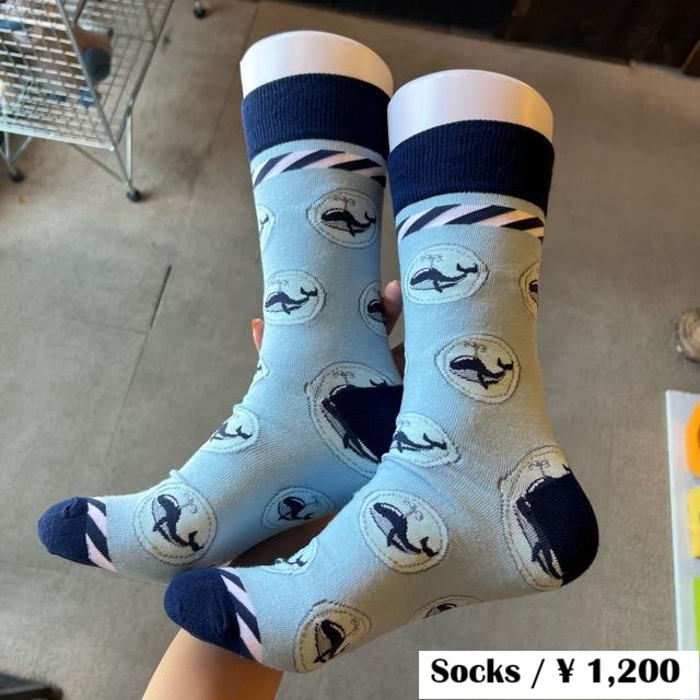 TOPANGA SOCKS Men's Whale 靴下 メンズソックス クジラ くじら 足元ファッション プチギフト TOPANGA SOCKS Men's Whale 靴下 メンズソックス クジラ くじら 足元ファッション プチギフト