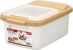 【人気】岩崎工業 日本製 引き出し用米びつ 5kg パッキン付 B-2895PA