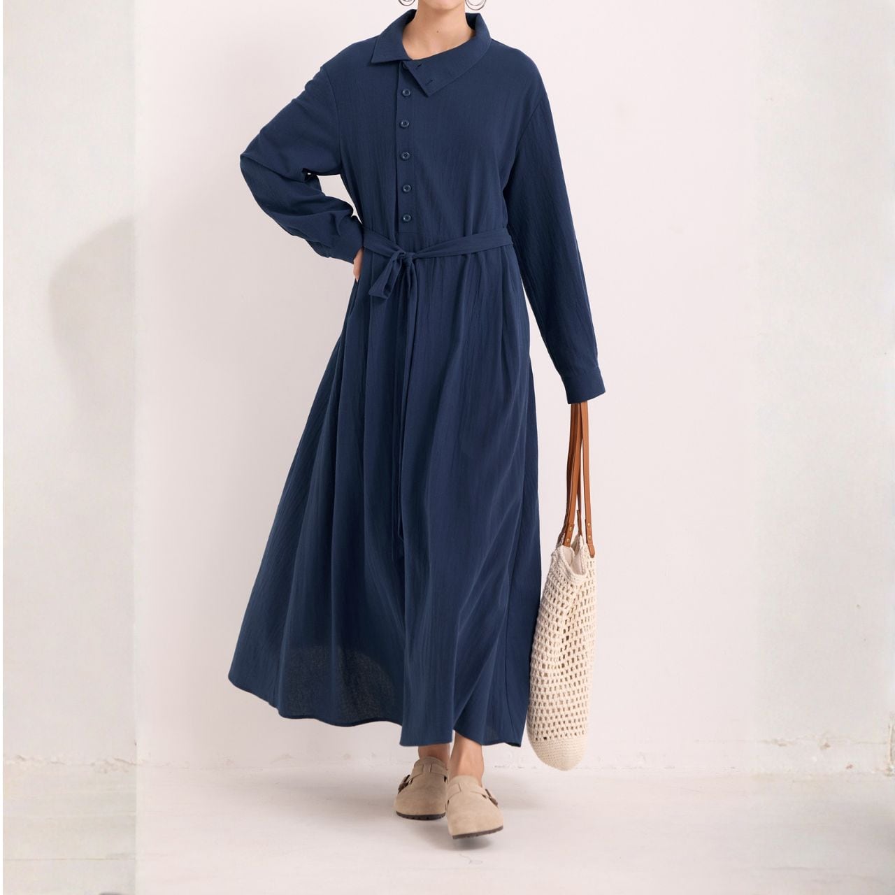 アシンメトリーデザインワンピース 01094