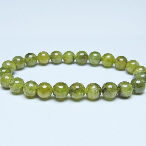 ツァボライト ブレスレット 8mm 一点物 メール便可 111-49781