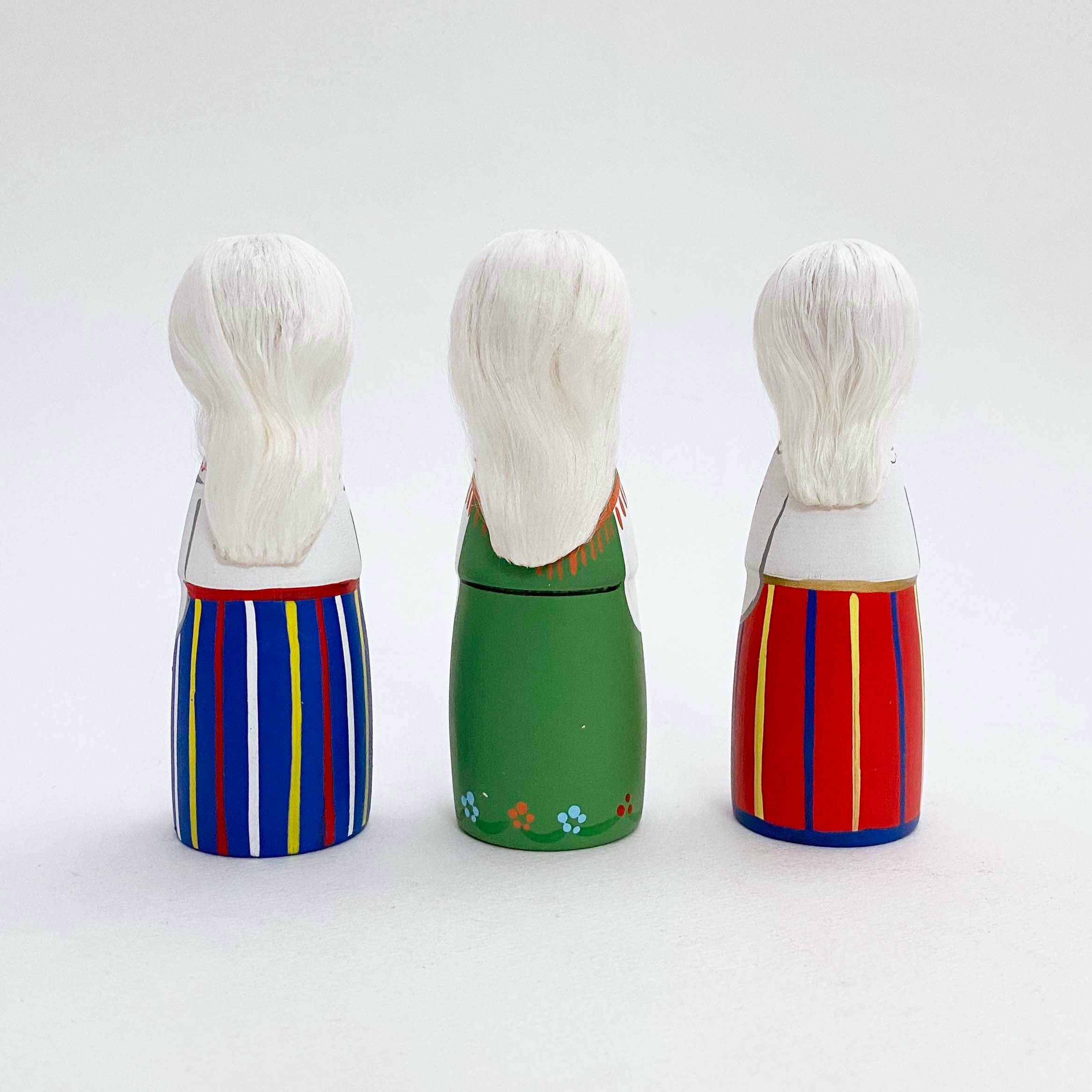 エストニアの民族こけし（女の子13cm） | kokeshka