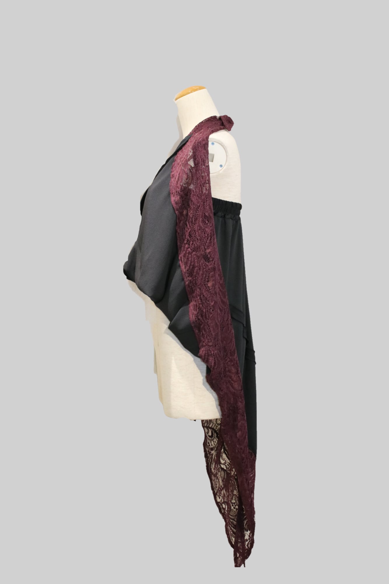24AW】FUMIE=TANAKA 2way satin lacey (BLACK) F24A-29 | IAAAM ONLINE