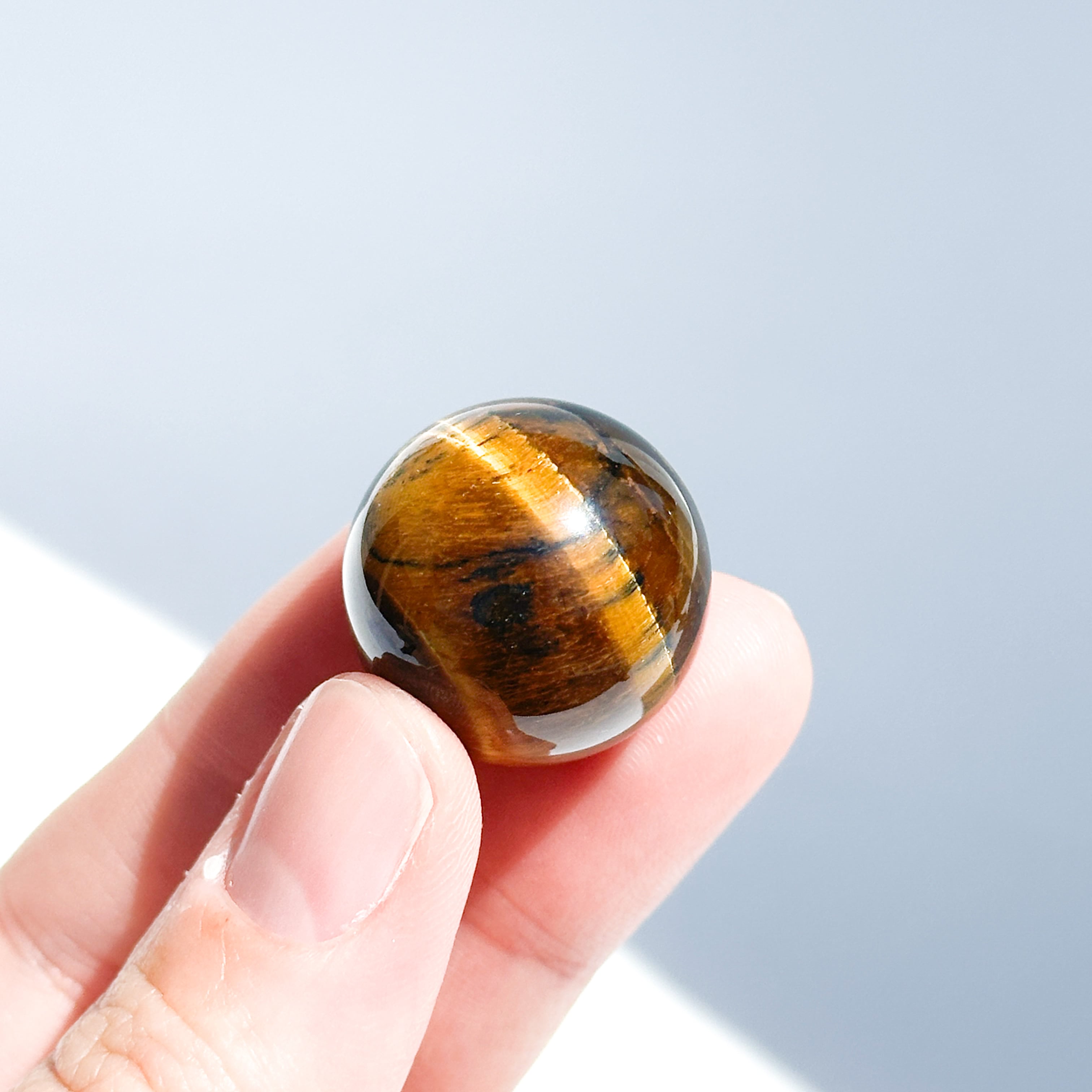タイガーアイ スフィア（丸玉）51◇ Tiger's eye ◇天然石・鉱物