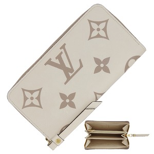 Unused LOUIS VUITTON ルイヴィトン 長財布 ジッピー・ウォレット バイカラー・モノグラムアンプラント  クレーム ボイスデローズ ラウンドファスナー長財布 ラウンドジップウォレット ウォレット 未使用品
