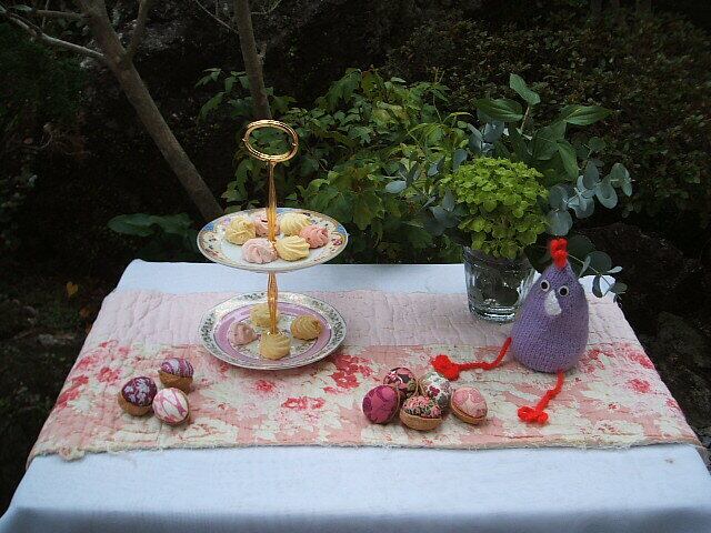 english vintage2 Tier small cake stand イギリス ヴィンテージ