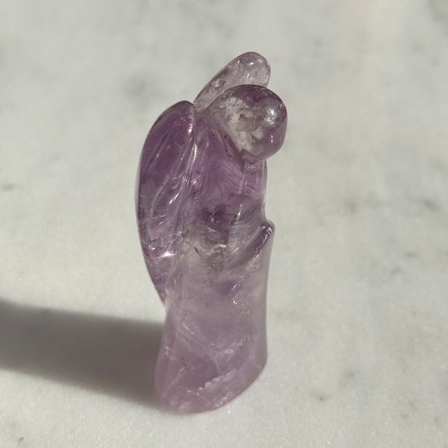 【超美石】エンジェル（天使）　ラベンダーアメジスト　お守り石　1130