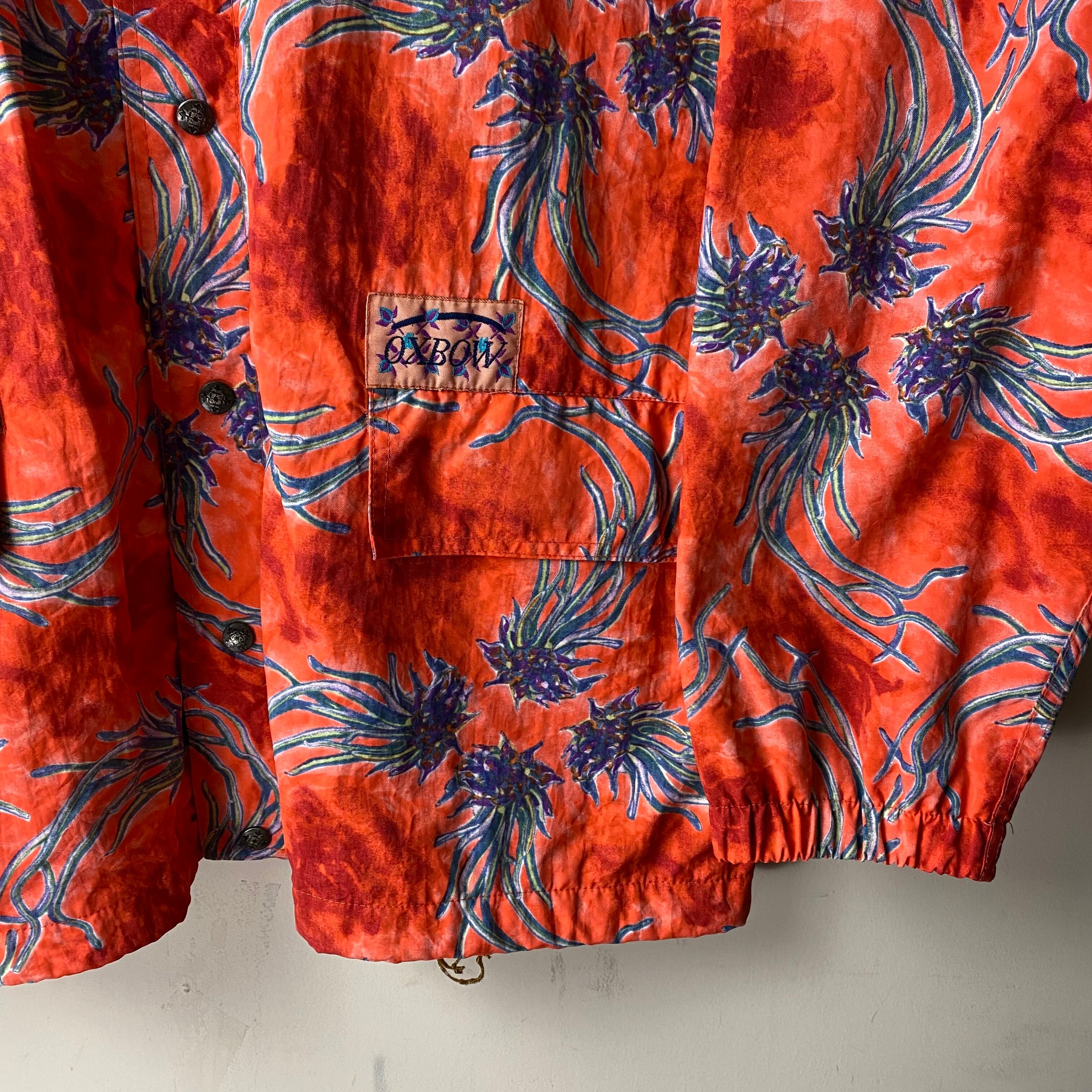 vintage OXBOW jellyfish? pattern nylon coverall jacket | NOIR ONLINE