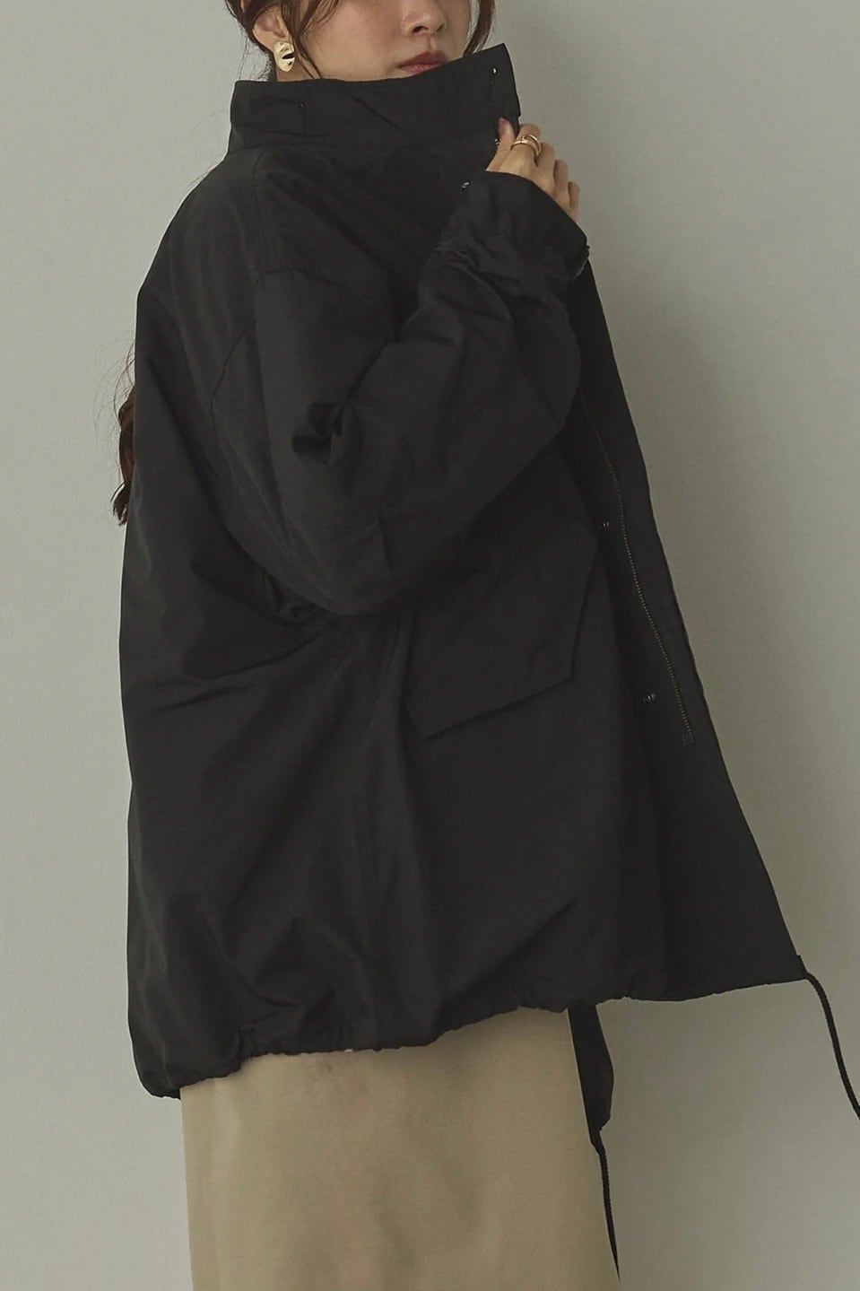 Short mods coat ショートモッズコート Black