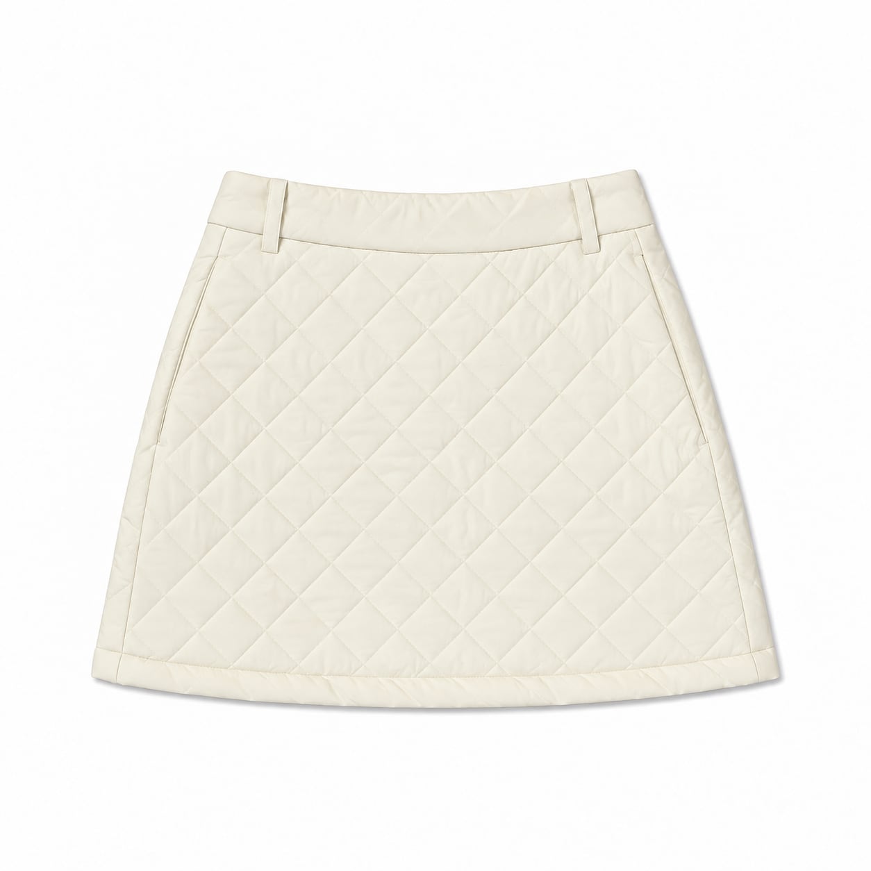 QUILTED TRACK SKIRT (IVO)
