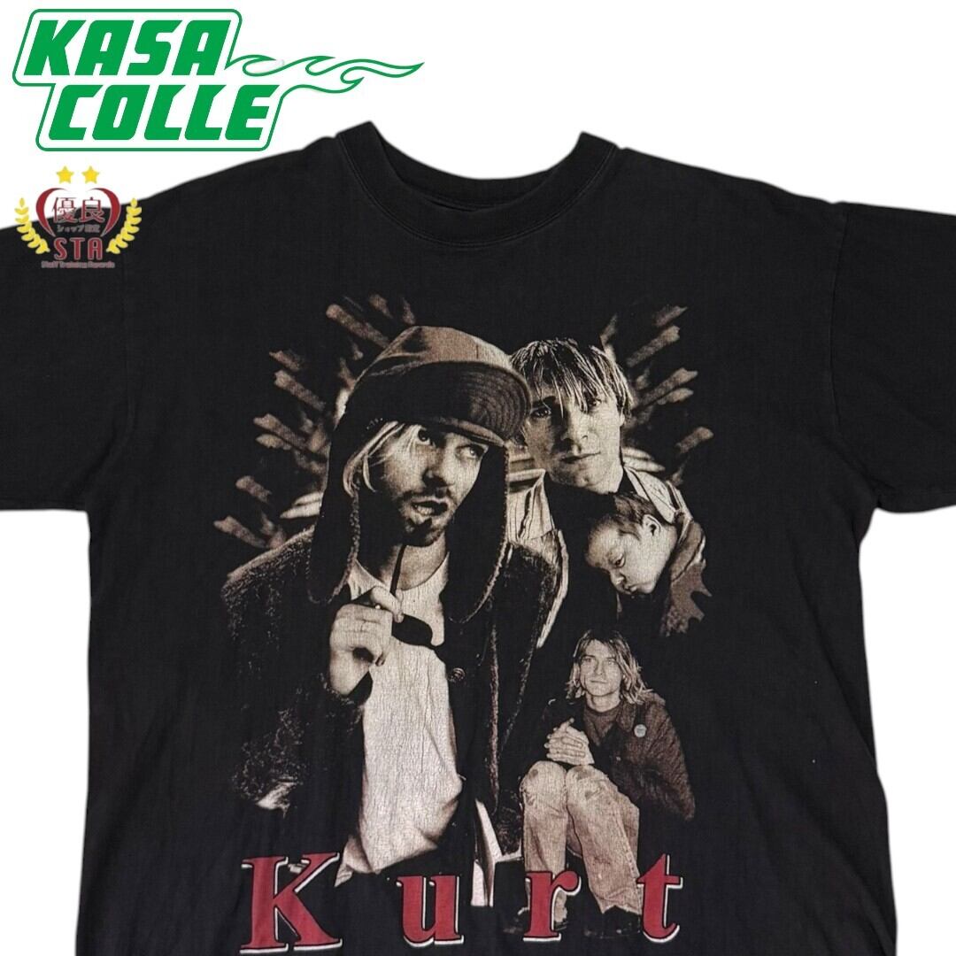 90sNirvana Cobainカートコバーン TシャツVintage KURT COBAIN】カートコバーン 