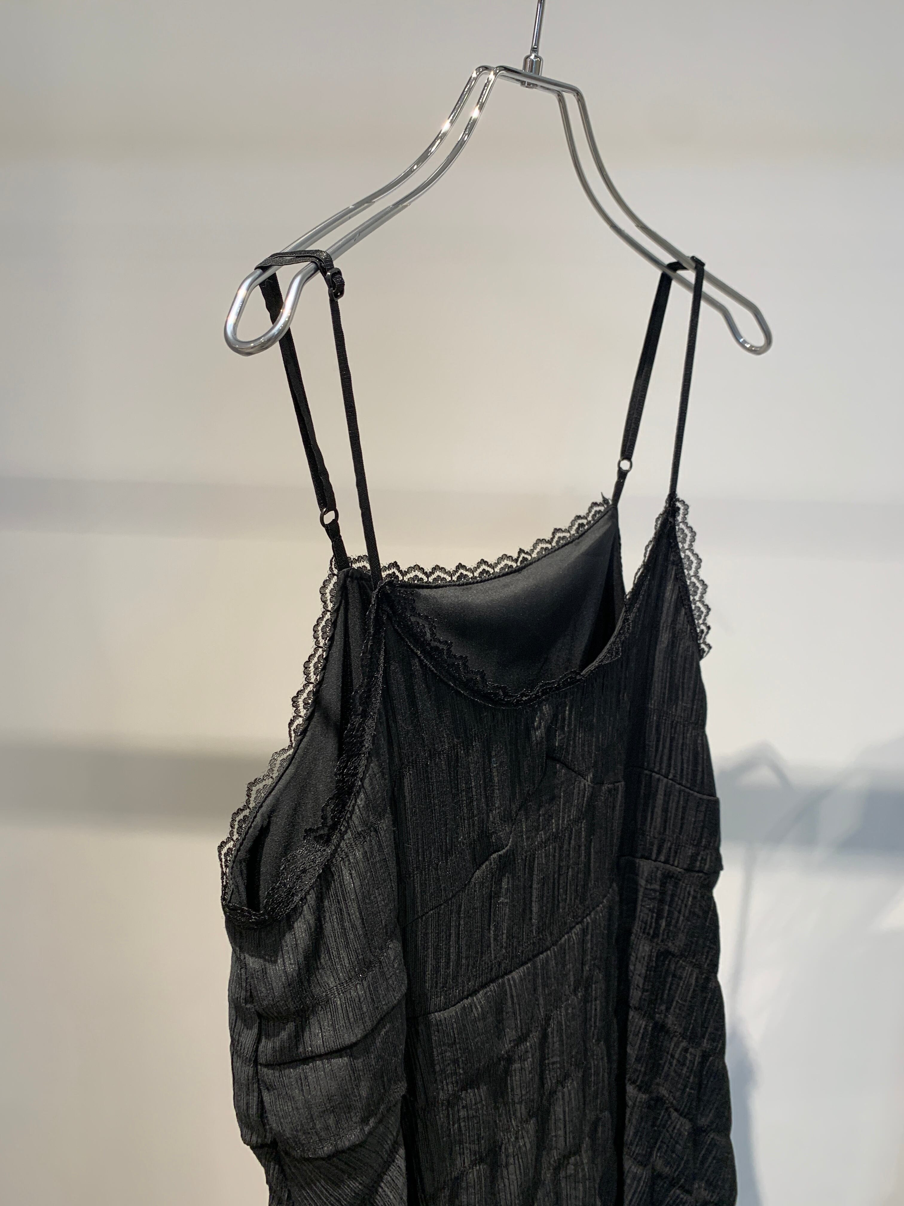 lace tiered camisole dress