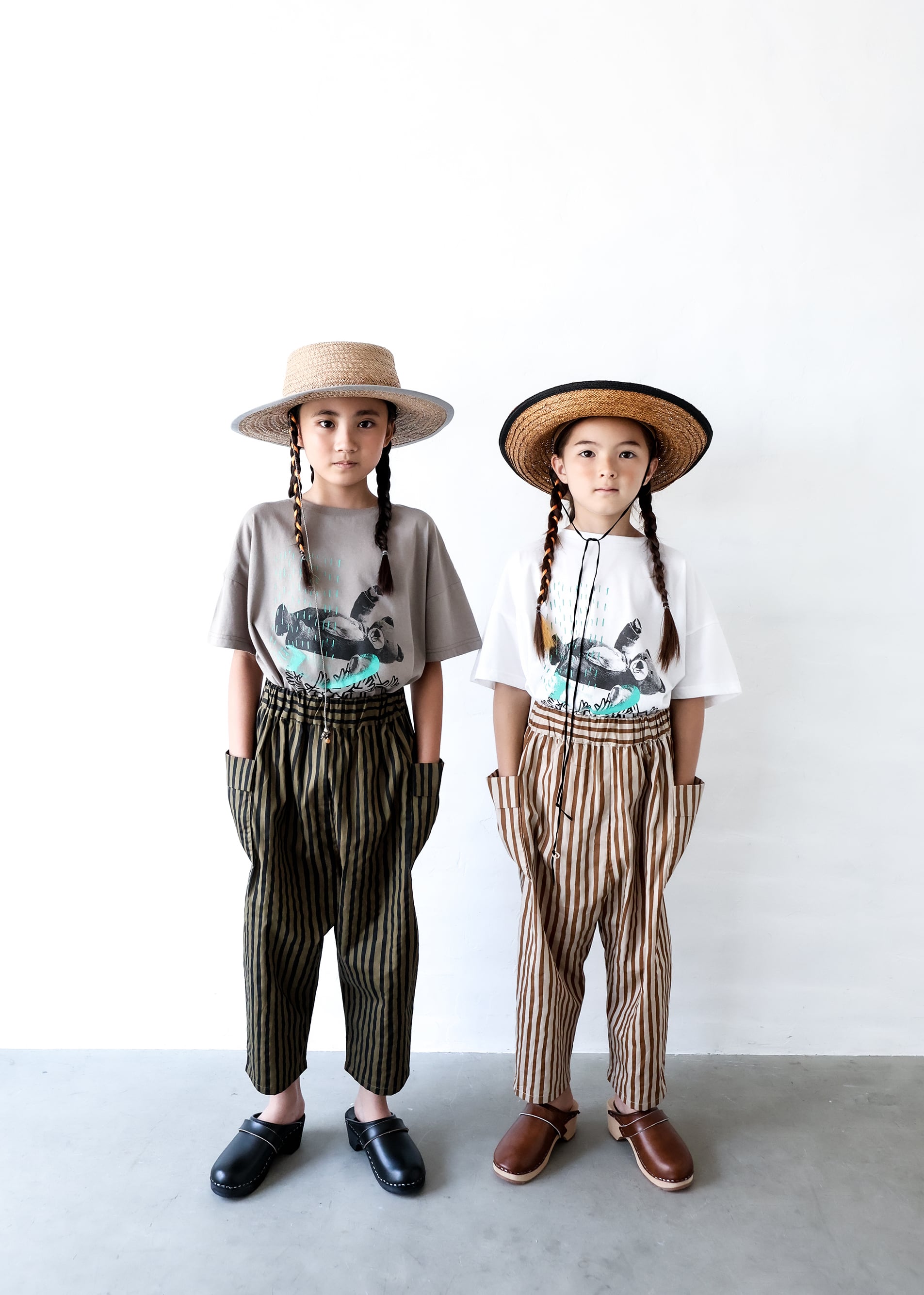 【26SS】michirico(ミチリコ)Bear T グレージュ(L/XL)Tシャツ くま