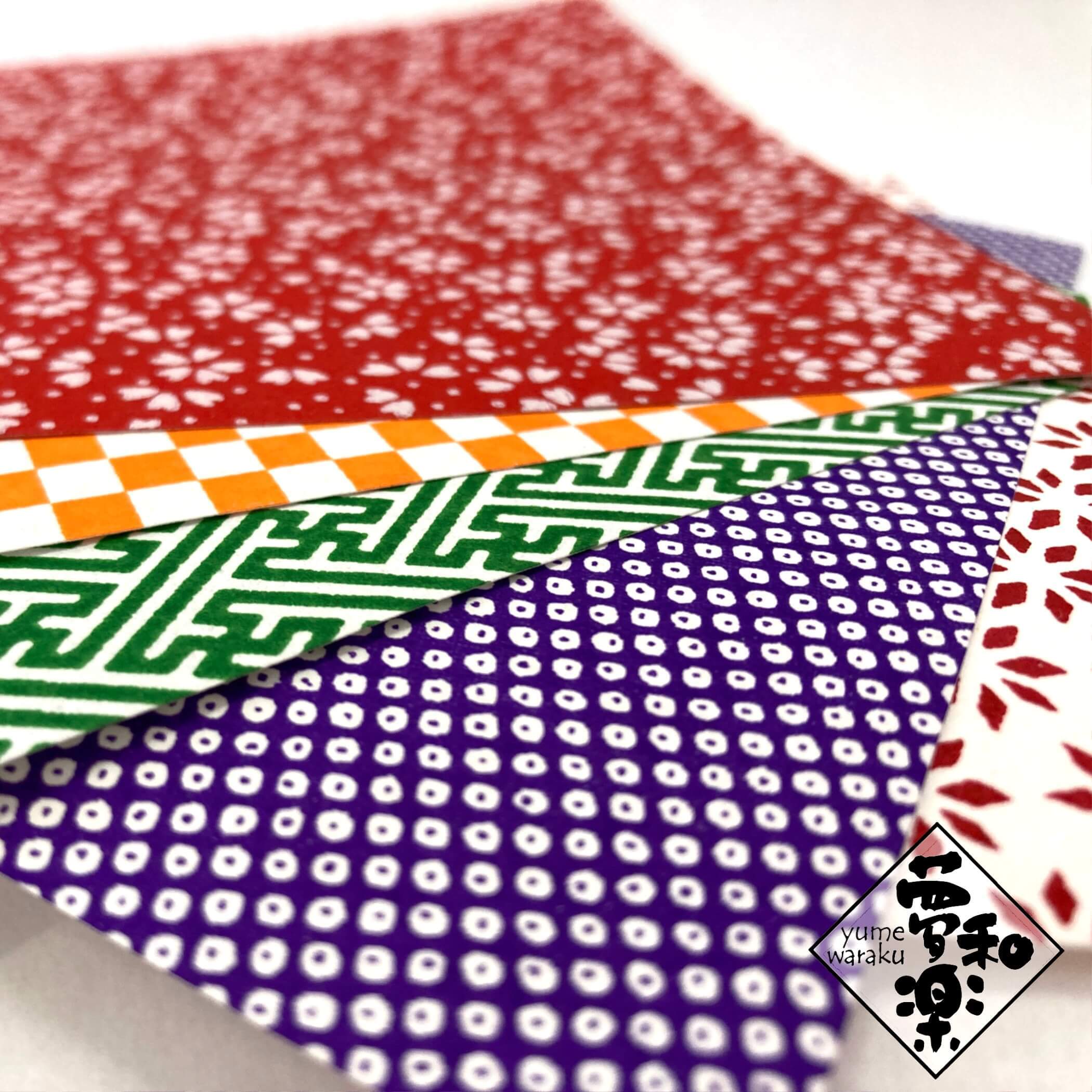 クラフト用和紙「夢和楽」 京小紋（きょうこもん） 鹿の子 940mm