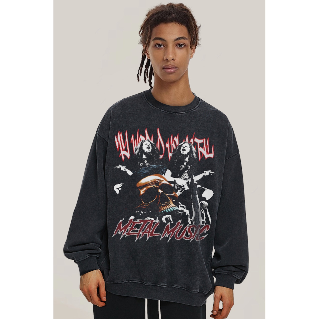 VINTAGE ストリート MetalMusic パーカー/スウェット T738