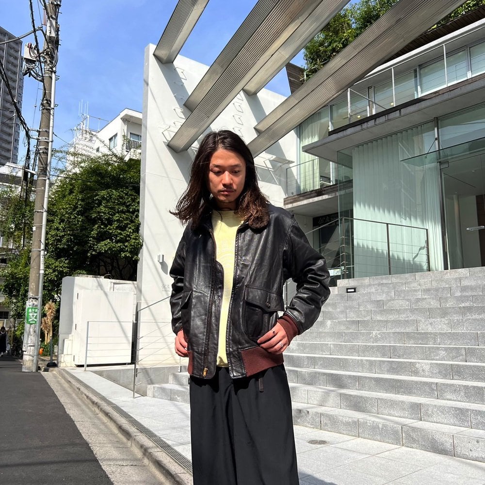 Golden Bear] Vintage G-1 Flight Jacket Leather Jacket [1970s