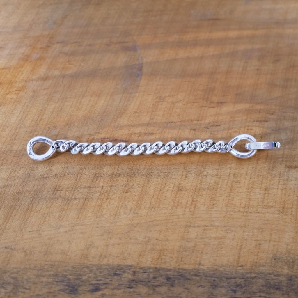 HERMES エルメス 90's Torsade Bracelet ブレスレット シルバー size