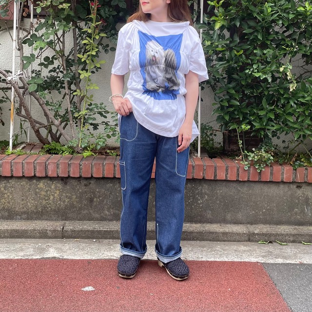 osakentaro/ジグザグステッチのデニムパンツ | とじこみ 