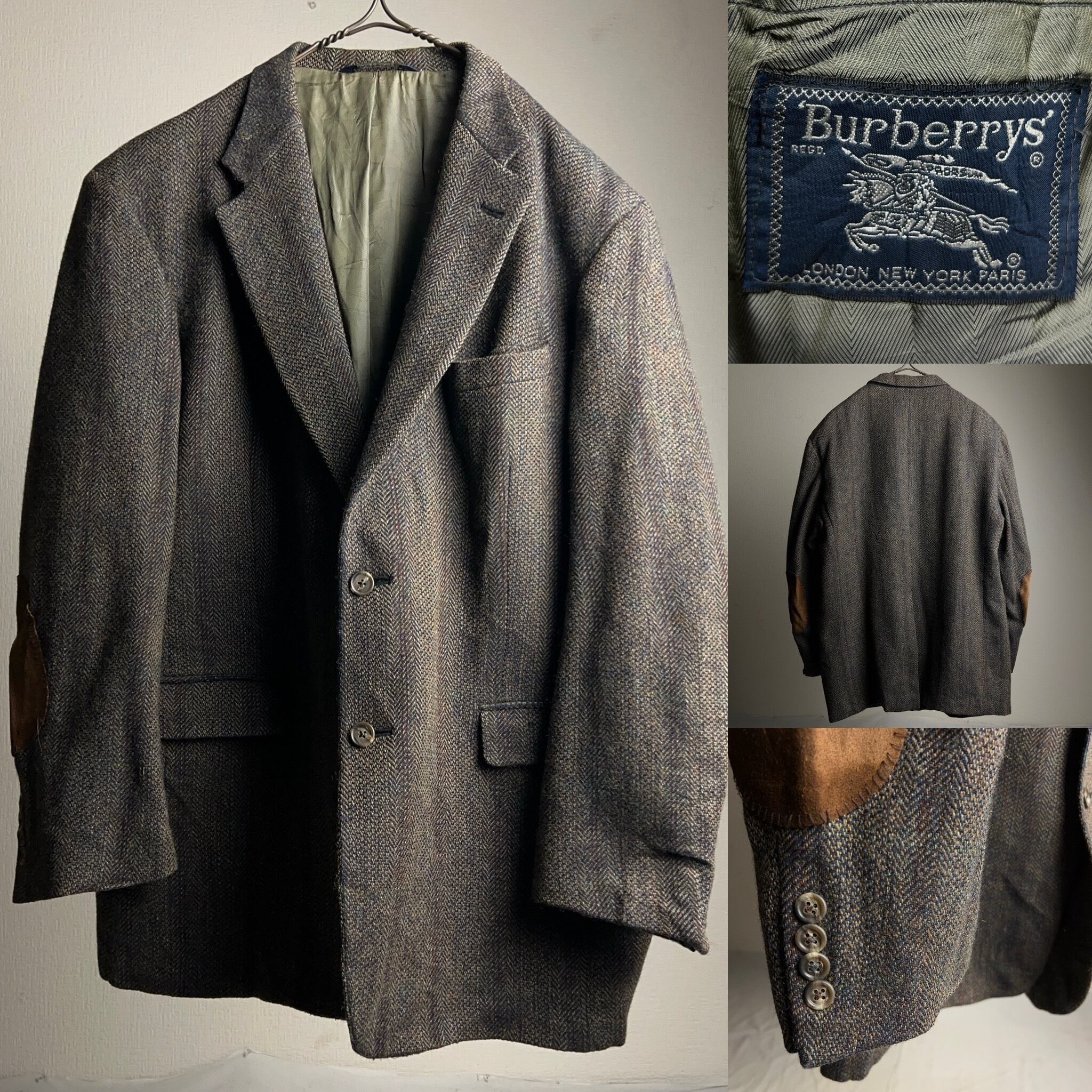 80's~90's 'Burberrys' HBT Tweed Tailored Jacket 80年代 90年代