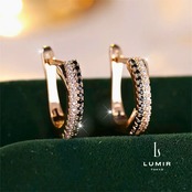 【数量限定アイテム】スパークルツートンフープピアス