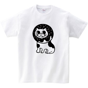 ドーナツ ネコ 猫 Tシャツ cat45 猫服 ゆるキャラ ねこ柄 猫柄