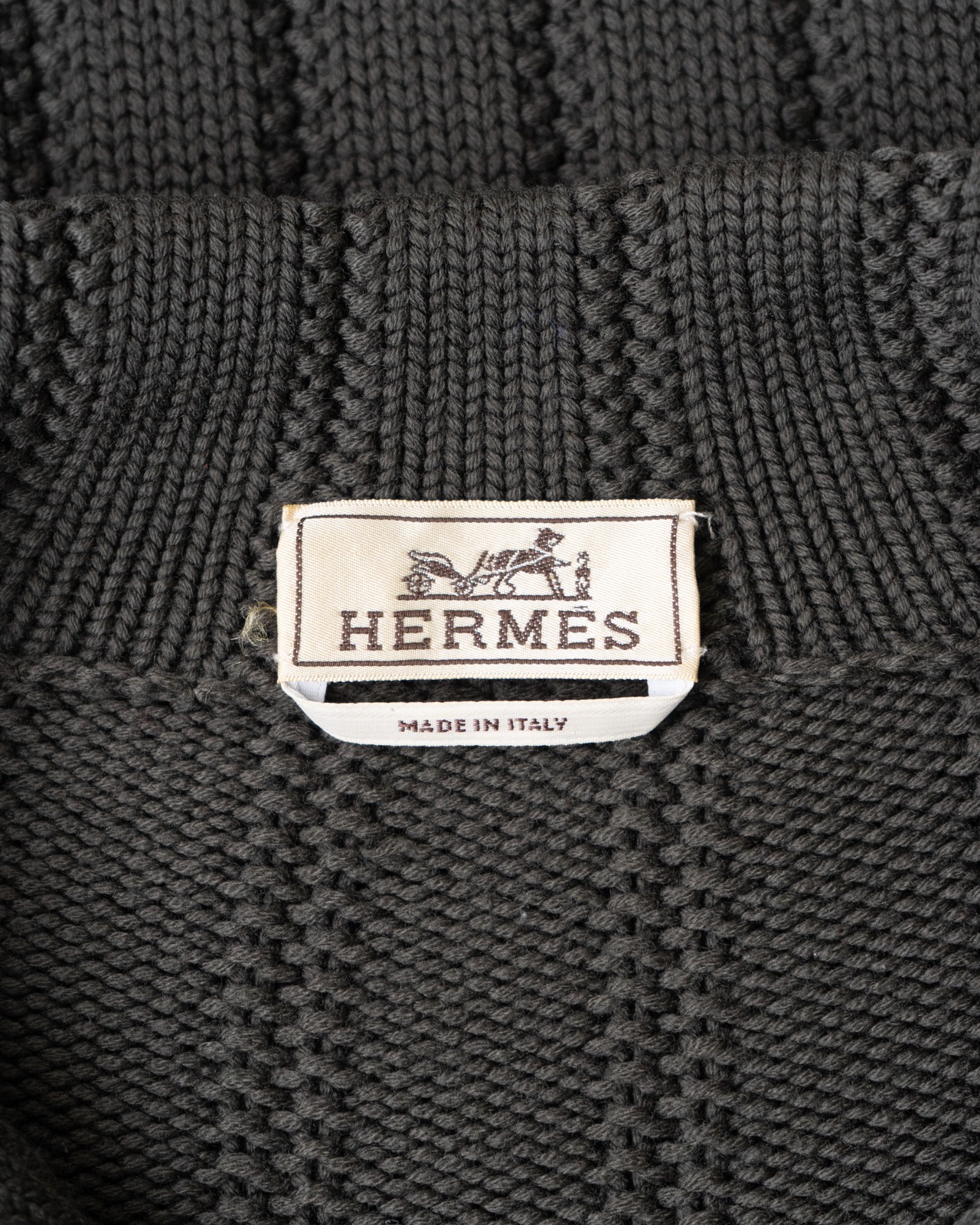 〈Hermès〉Zip knit