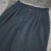 CAMLON balloon silhouette 2tuck slacks charcoal gray