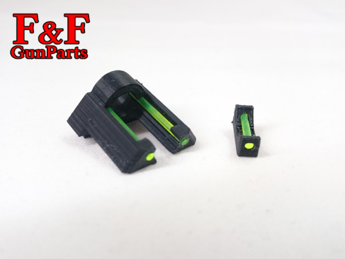東京マルイ Glock18C AEG対応 集光リングファイバーサイトセット