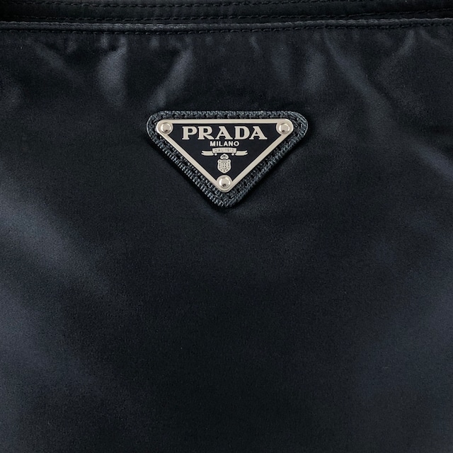 PRADA プラダ ショルダーバッグ ネイビー ロゴ フロントバックル ナイロン vintage ヴィンテージ オールド eiigp4