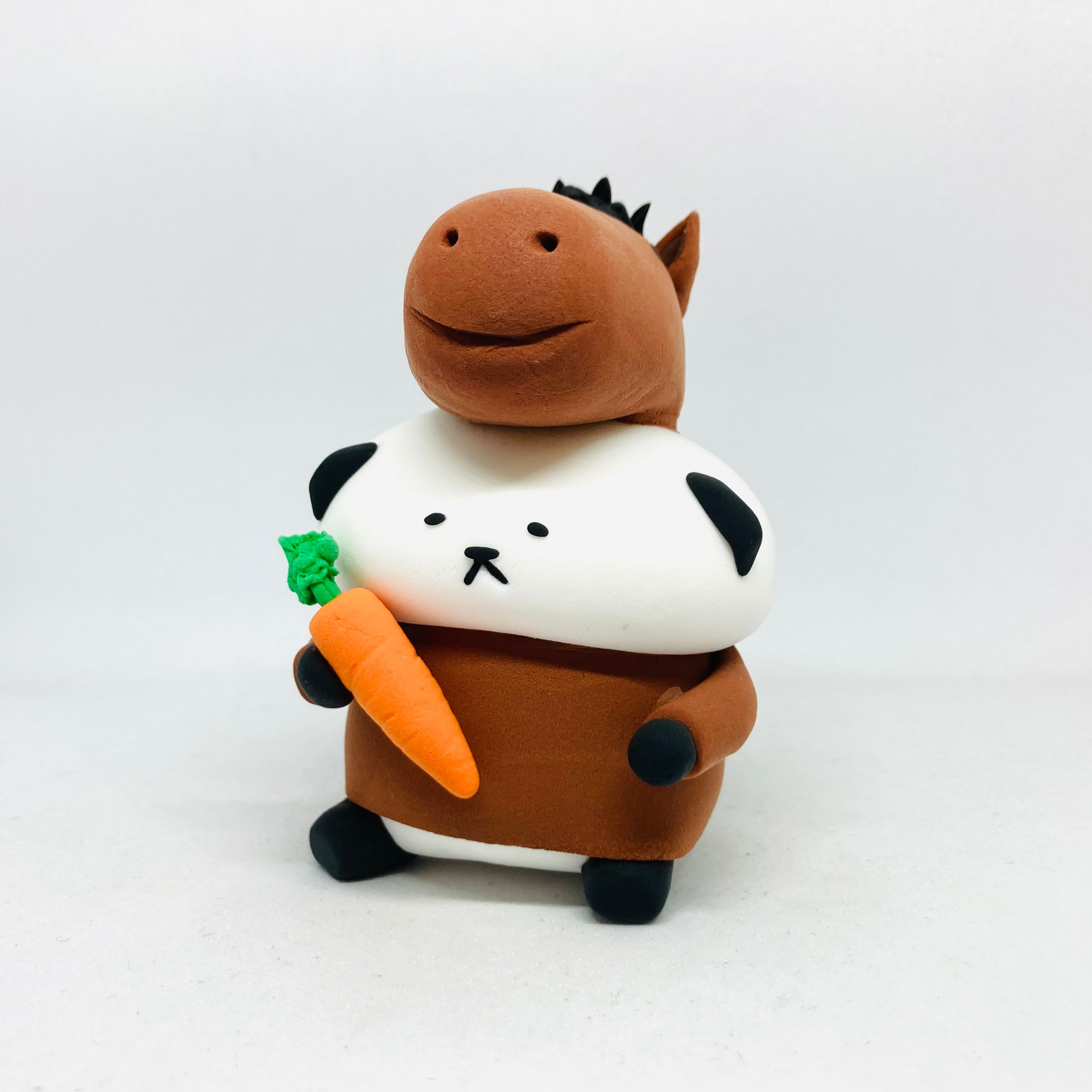 干支パンダ(うま) / 紙粘土 / カトコト