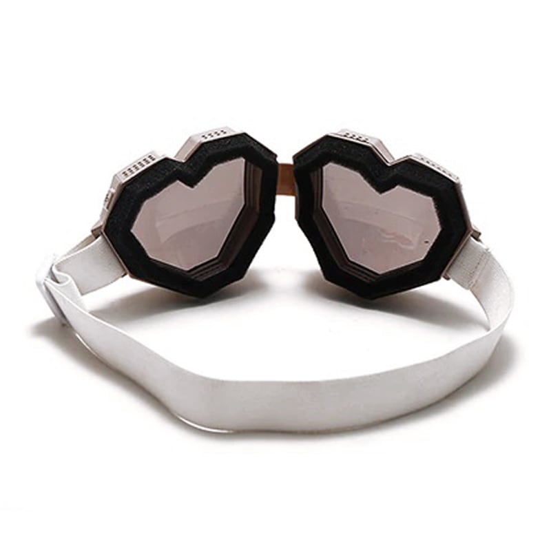 ハート型ミラーシルバーゴーグル ハート型ラブゴーグル【SILVER】 ／CYBER GOGGLES | AIKA ELECTRONICS