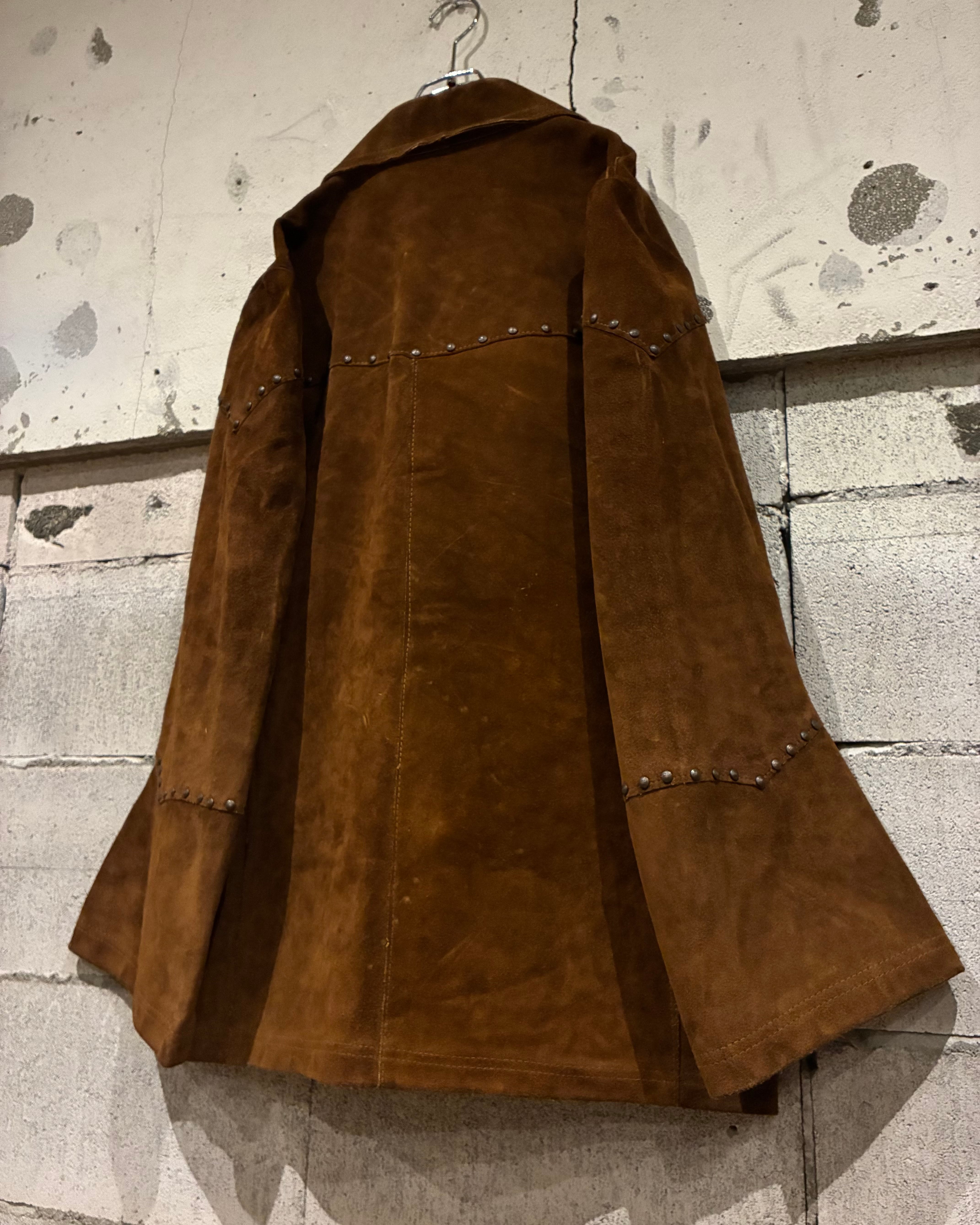 Caka otto】 70's “Pioneer Wear” Studs Decoration Vintage Suede