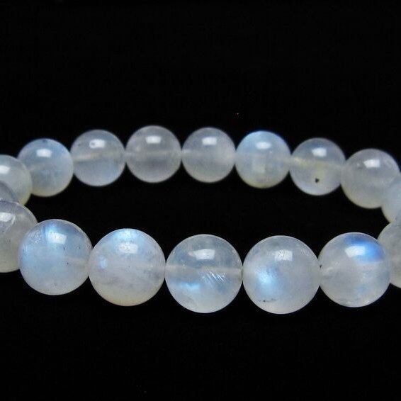ムーンストーン ブレスレット 12mm 一点物 メール便可 [M便 1/10] 111-44899