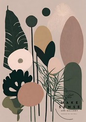 Omoiyari｜思いやりをミニマルに描く抽象アートポスター｜北欧シンプル空間に馴染む上質インテリア｜A3ポスター