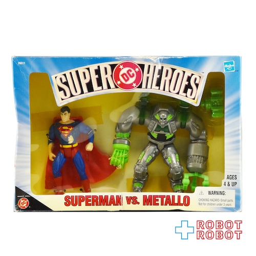 ハズブロ DC スーパーヒーローズ スーパーマン vs メタロ アクションフィギュア 開封箱入