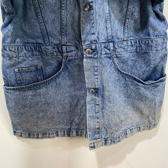 『送料無料』Levi's 80s USA製 75075 ケミカルデニムロングジャケット