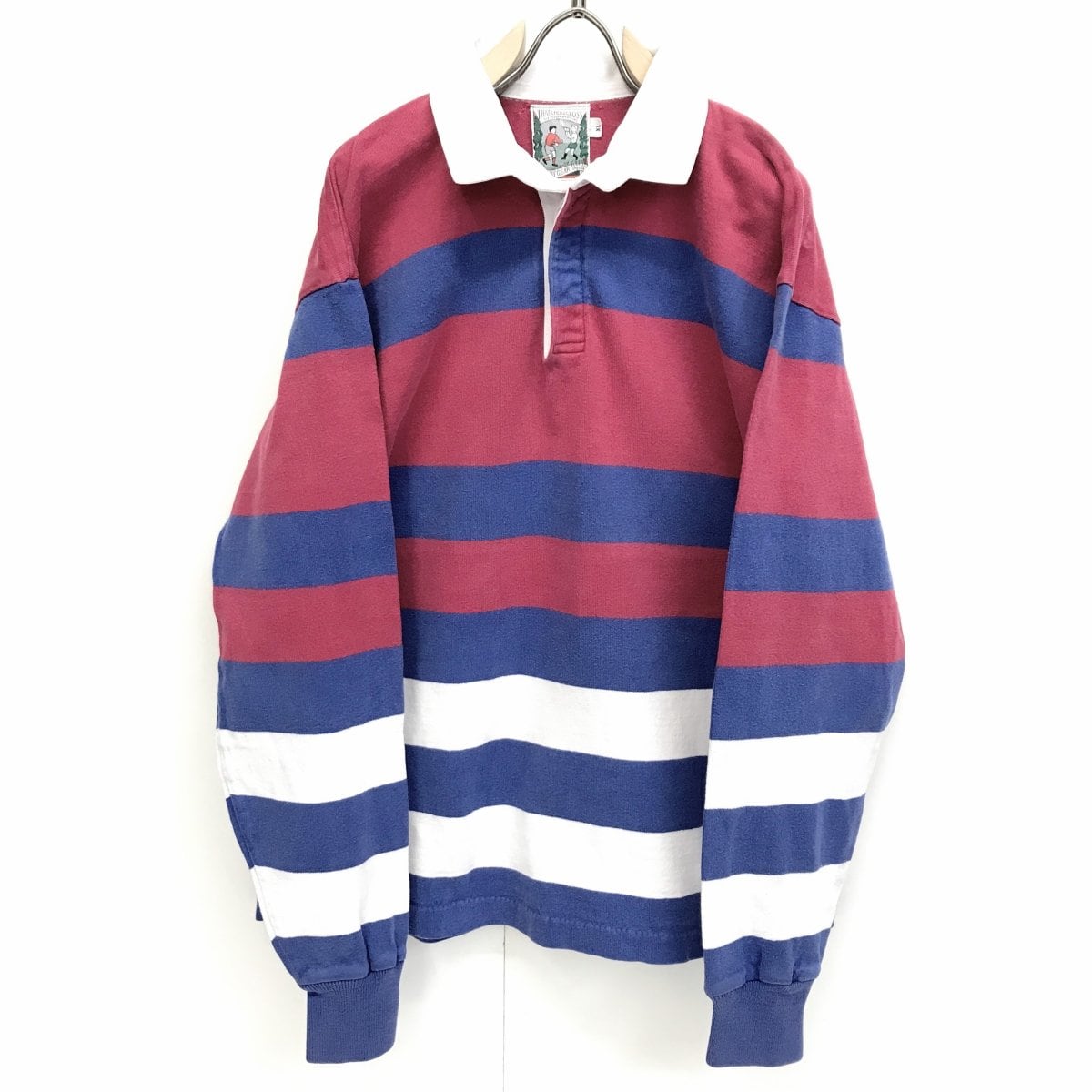 THATCHEER & CROSS 90年代 COLUMBIA KNIT USA製 長袖 ラグビーシャツ