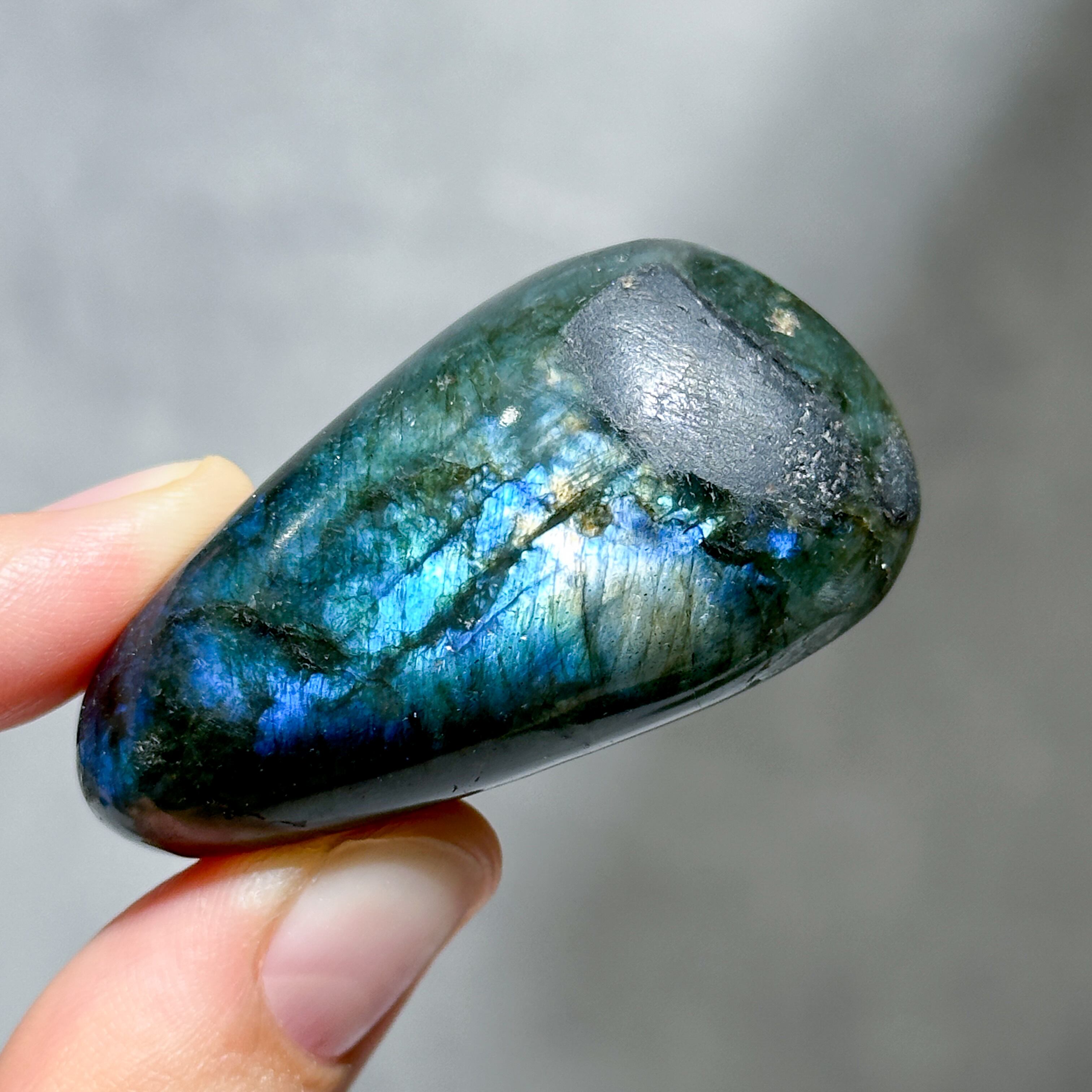 ラブラドライト パームストーン63◇ Labradorite palm stone ◇天然石・鉱物・パワーストーン