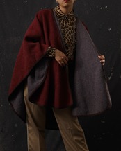 1970-80's Saint Laurent- Rive Gauche / Color Block Cape